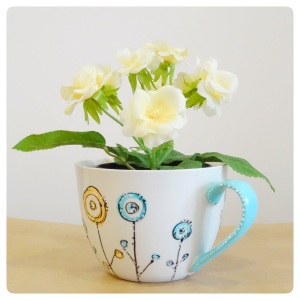 flower pot mug