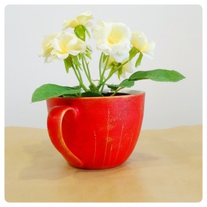 Flower pot mug